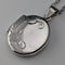 Vintage sterling silver oval locket pendant 3.9g with necklace